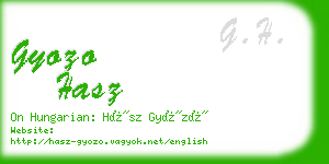 gyozo hasz business card